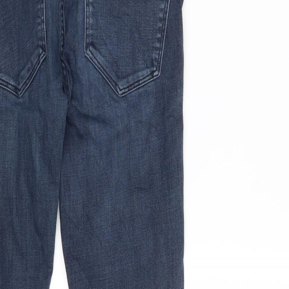 H&M Womens Blue Denim Mom Jeans Size 8 L30 in