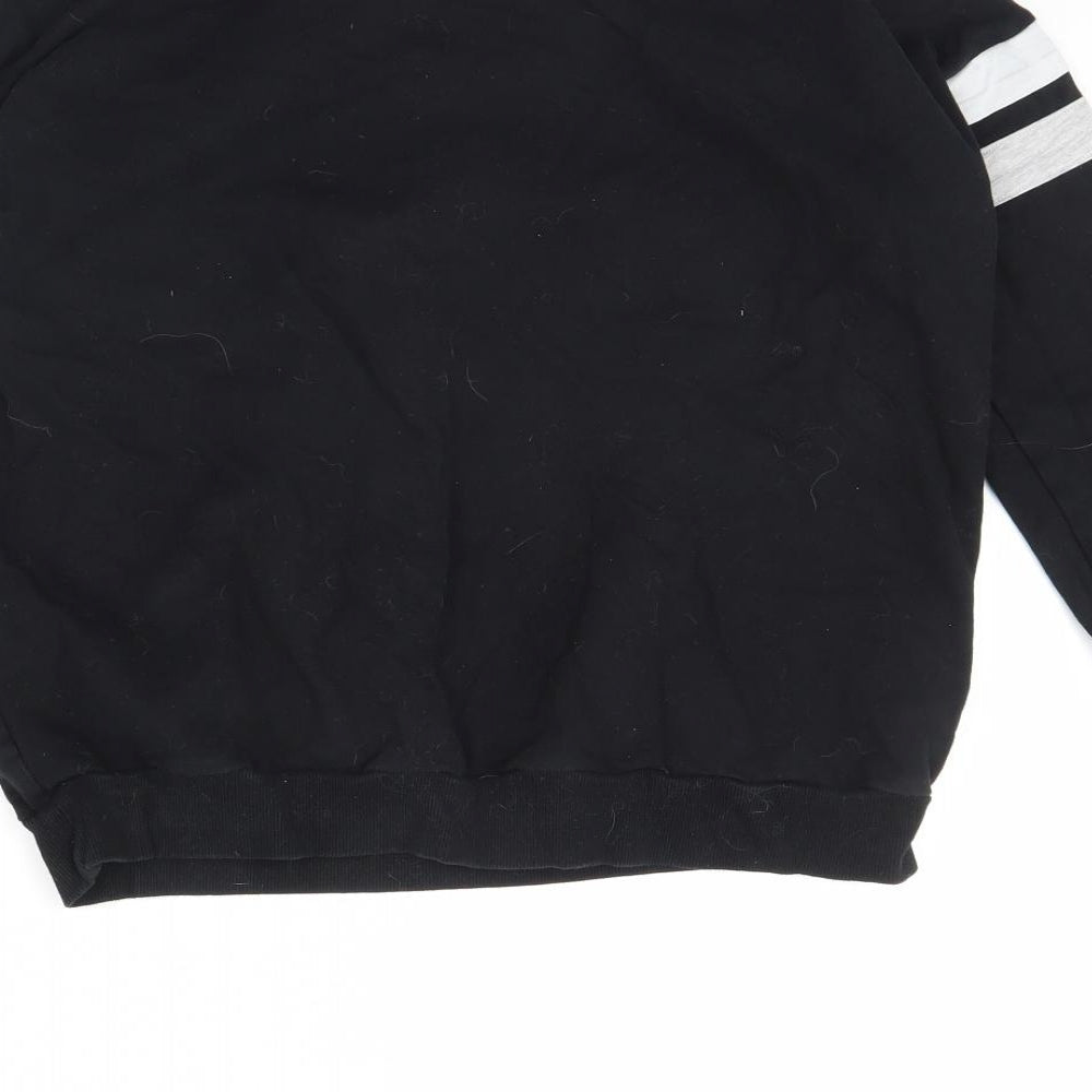Marks & Spencer Girls Black Pullover Jumper Size 13 Years