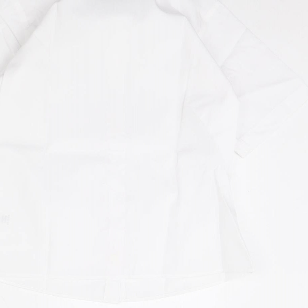 TU Girls White Basic Button-Up Size 9 Years - school