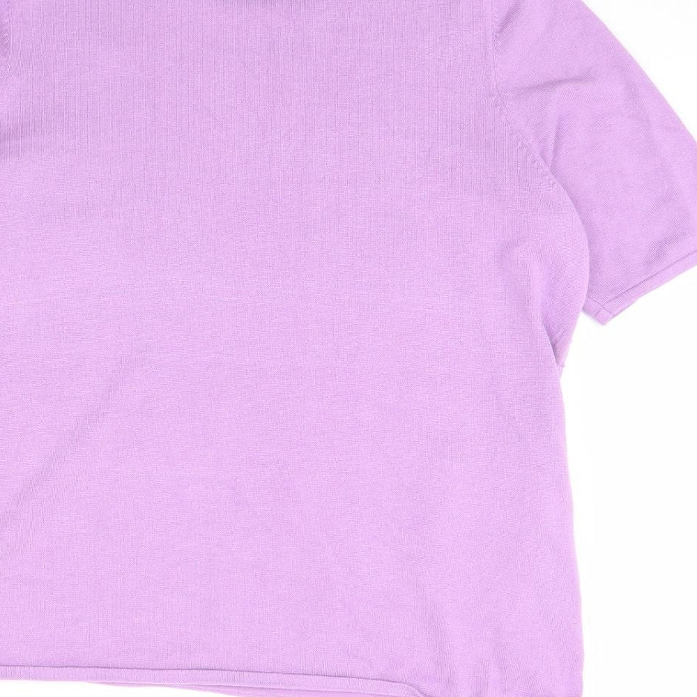 Bonmarché Womens Purple Pullover Jumper Size 16