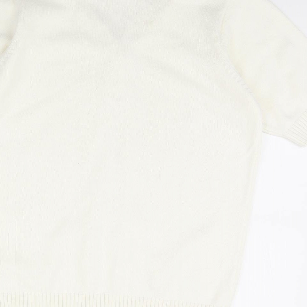 isle Womens Ivory Pullover Jumper Size L