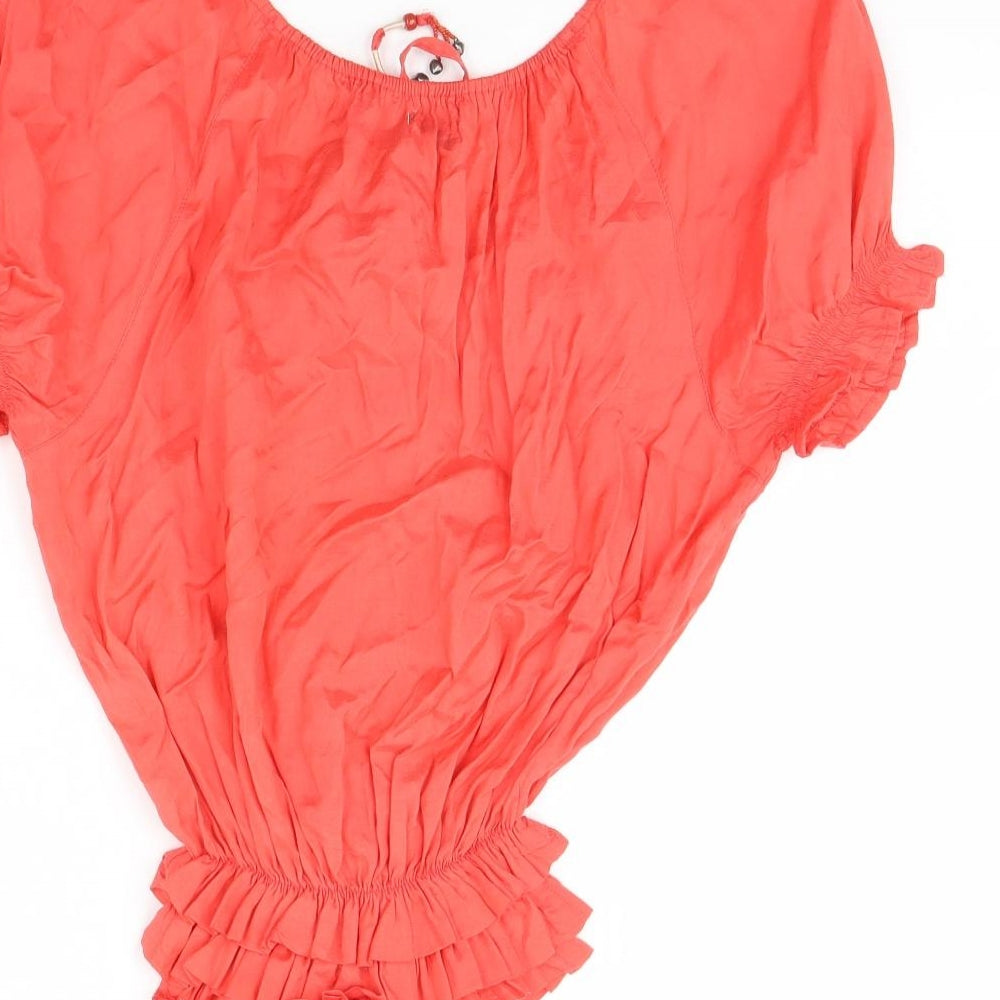 River Island Womens Pink Basic Blouse Size 8