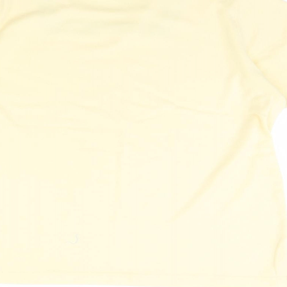 Preworn Womens Yellow Basic Blouse Size M