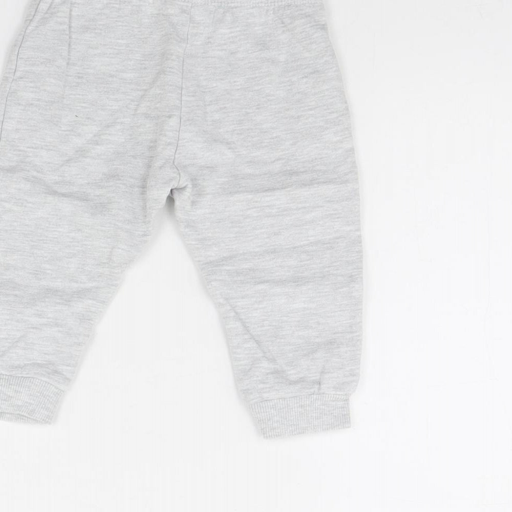 Fred & FLo Baby Grey Jogger Trousers Size 9 Months
