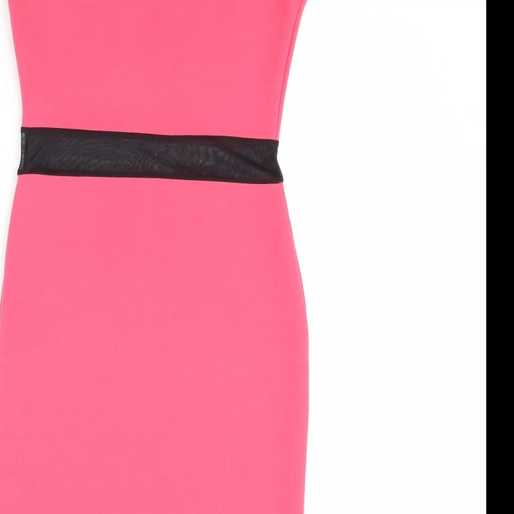 Quiz Womens Pink Sheath Size 8