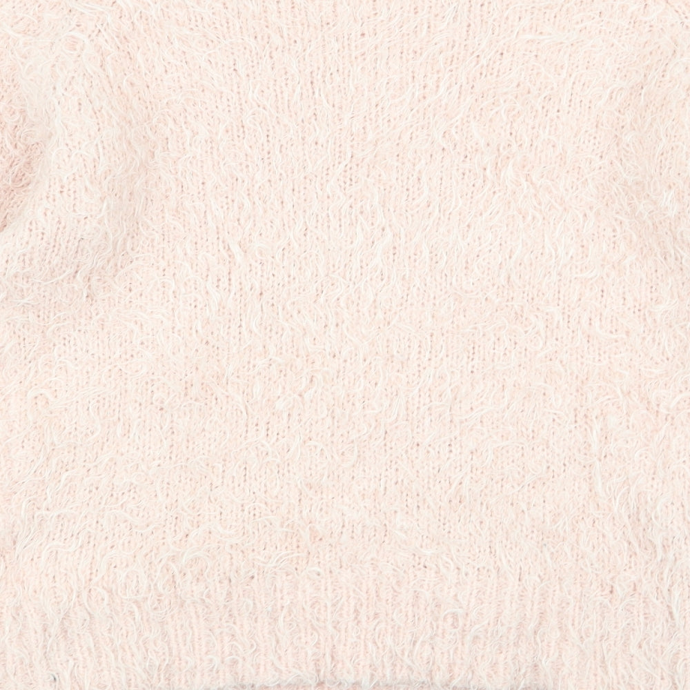 love knitwear Womens Pink Polka Dot Pullover Jumper Size 10