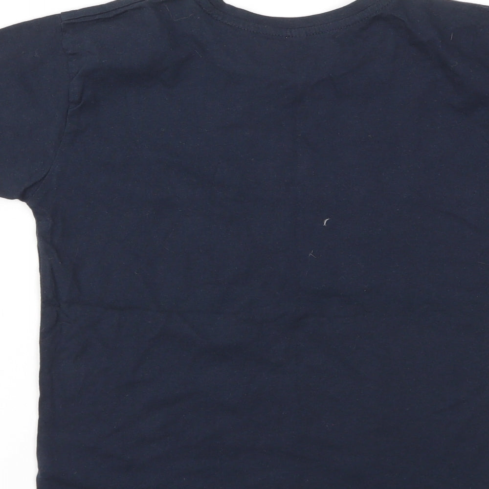 Preworn Boys Blue Basic T-Shirt Size 7-8 Years