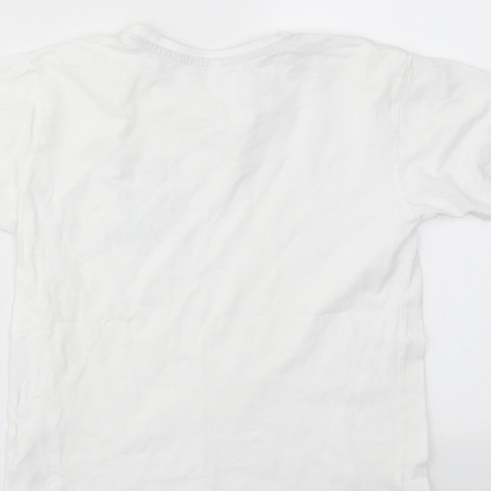 SG Boys White Basic T-Shirt Size 7-8 Years