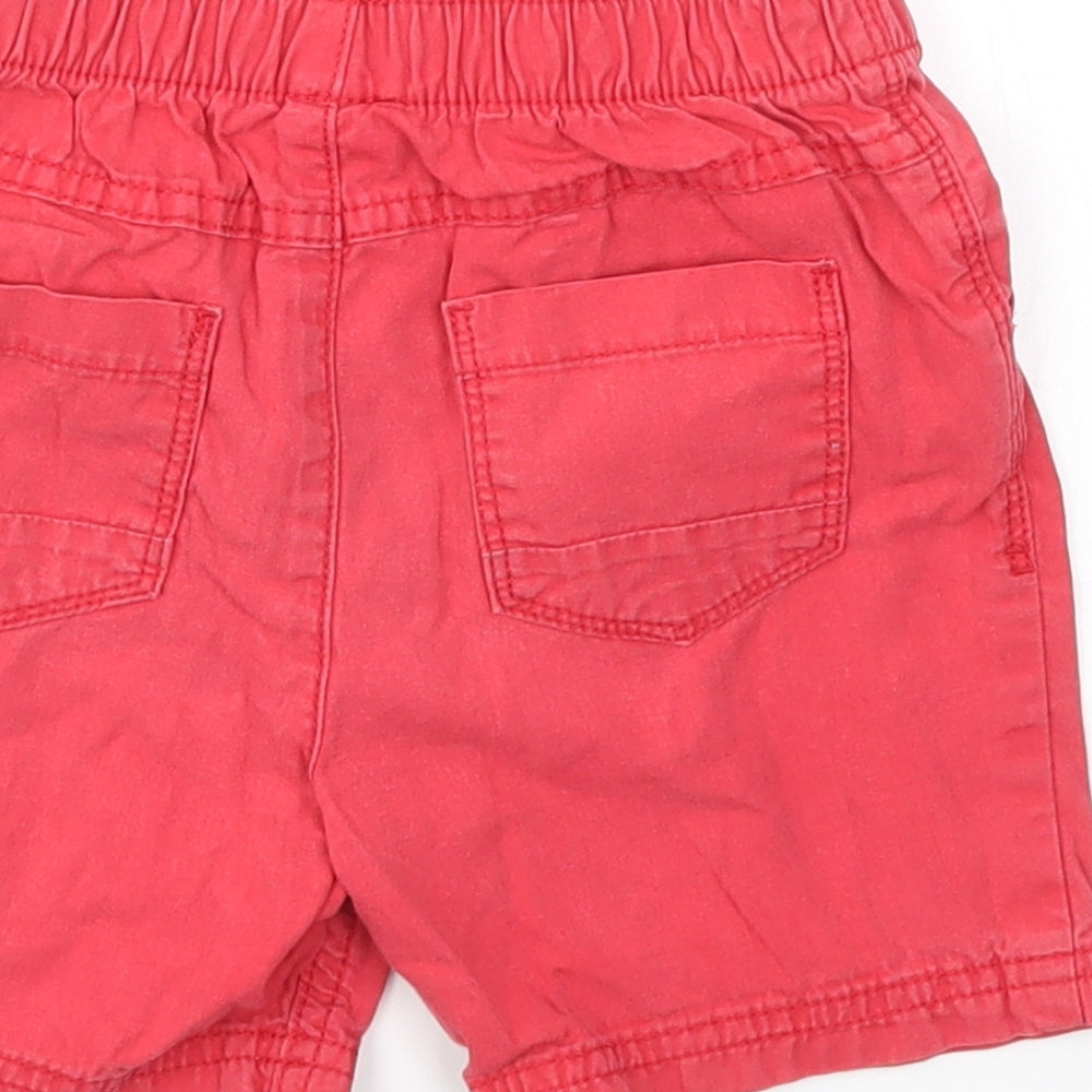 George Boys Red Cargo Shorts Size 2-3 Years