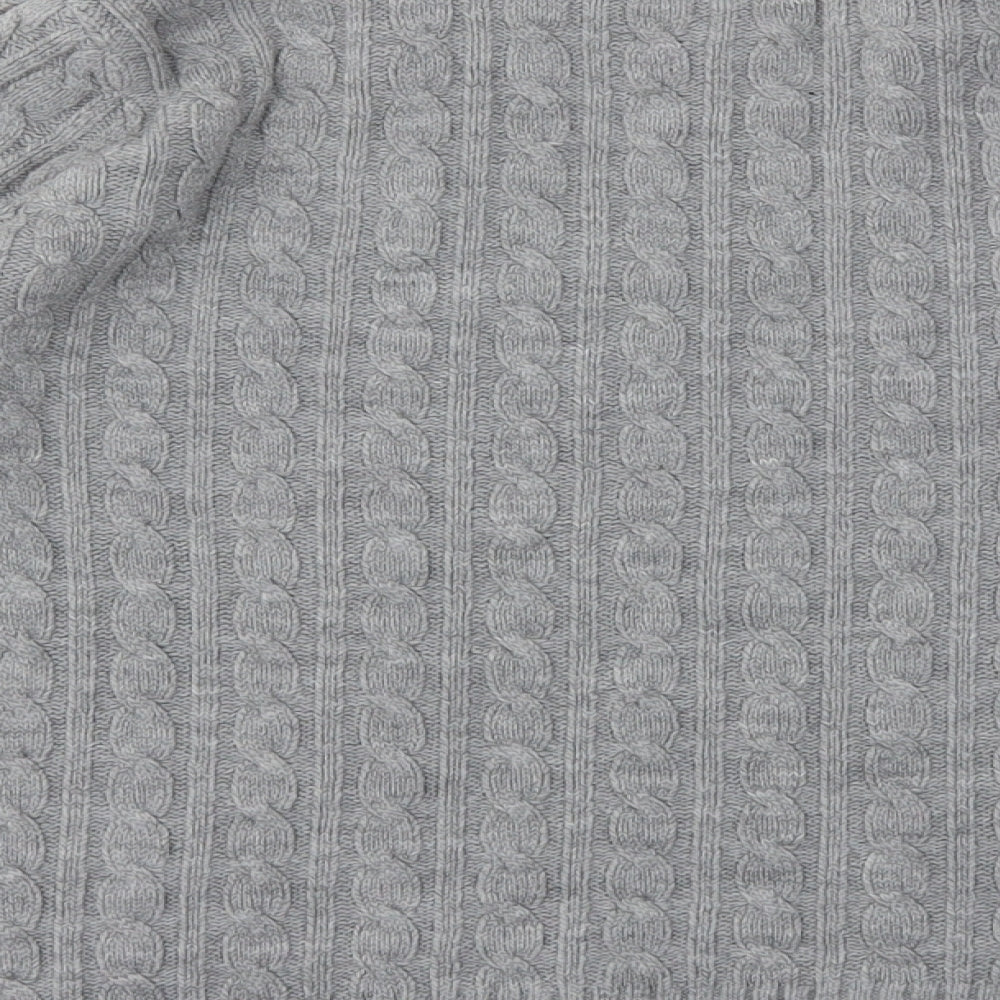 PURE & NATRAD Womens Grey Pullover Jumper Size S