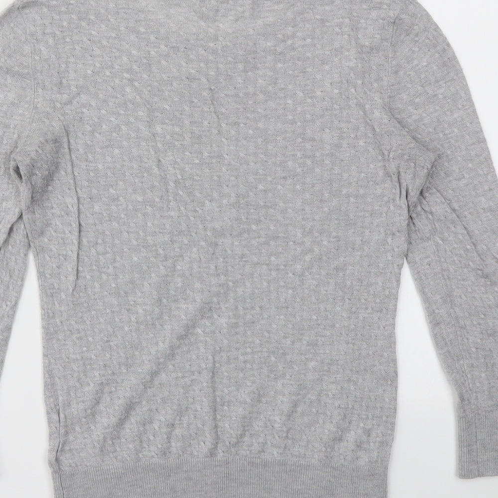 H&M Girls Grey Pullover Jumper Size XS