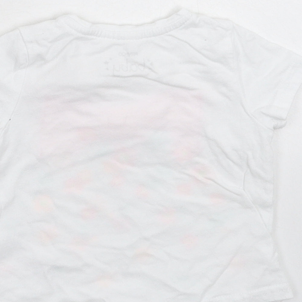 Pep&Co Girls White Basic T-Shirt Size 6-9 Months