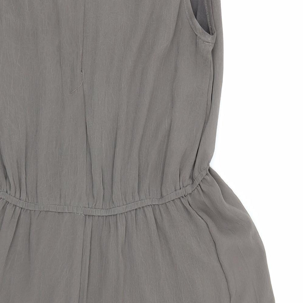 Purple Womens Grey Fit & Flare Size M