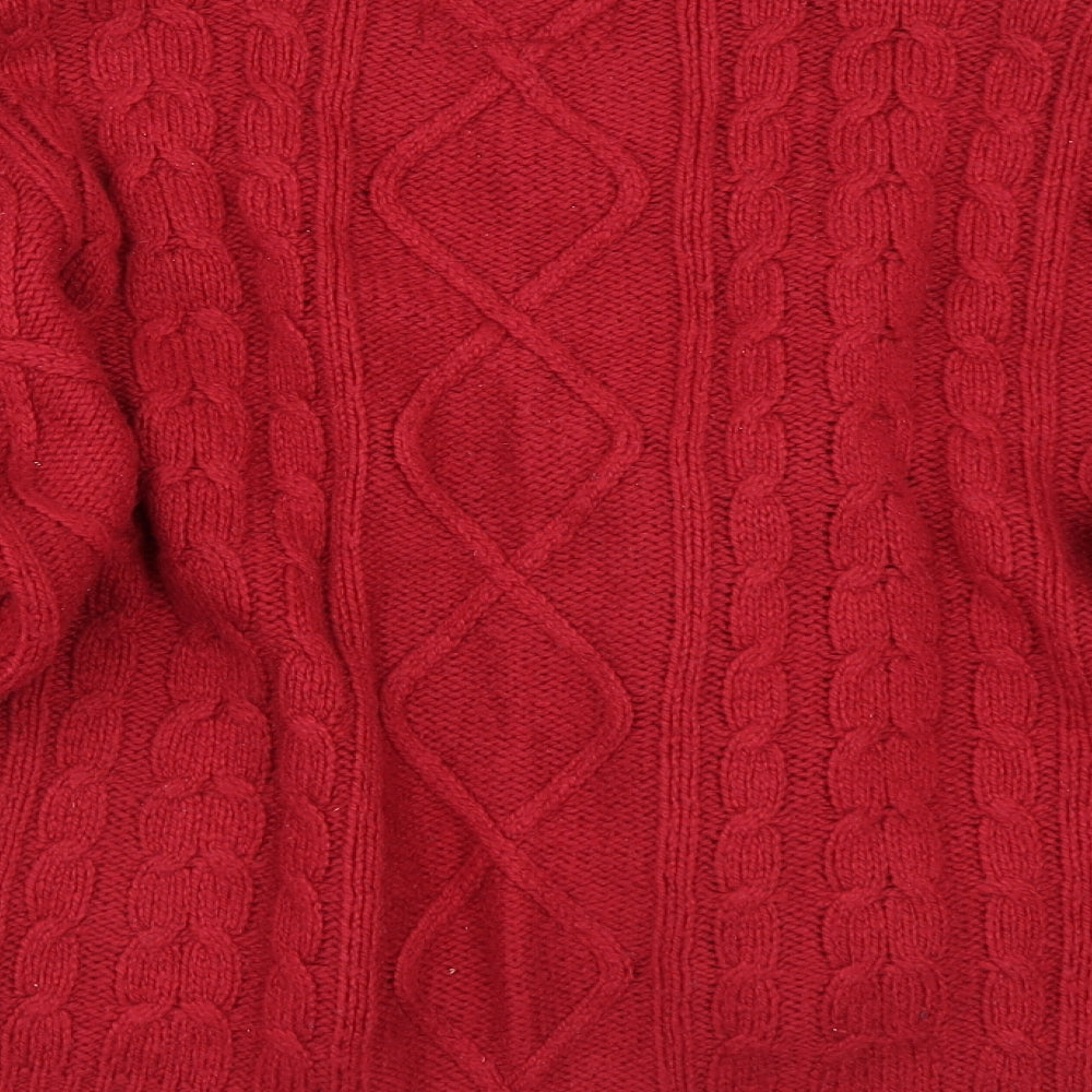Papaya Womens Red Pullover Jumper Size L