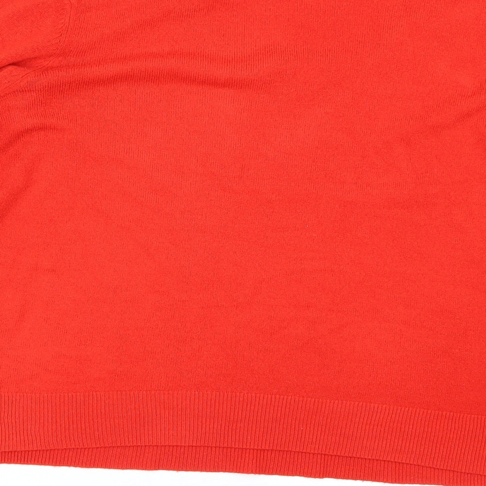 Marks & Spencer Womens Red Pullover Jumper Size 16