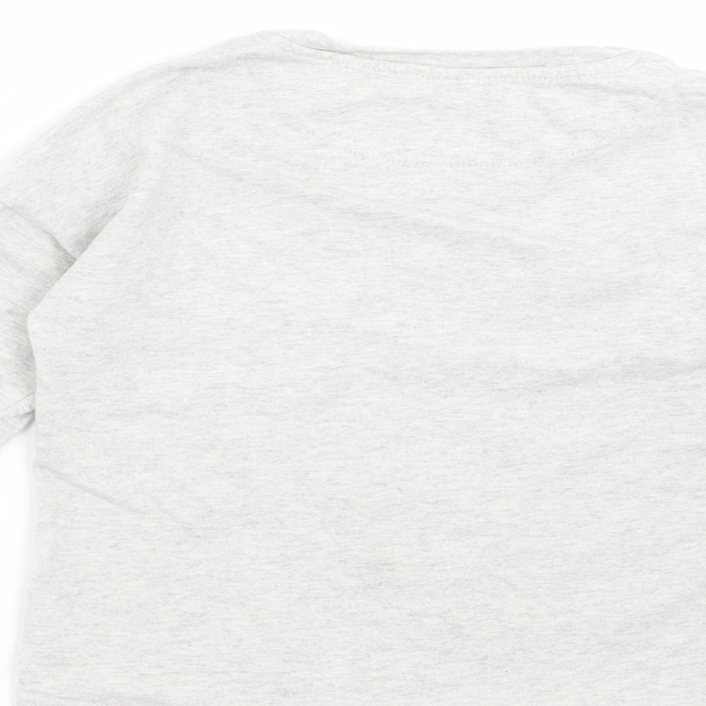 NEXT Girls Grey Solid Top Pyjama Top Size 3 Years - cat