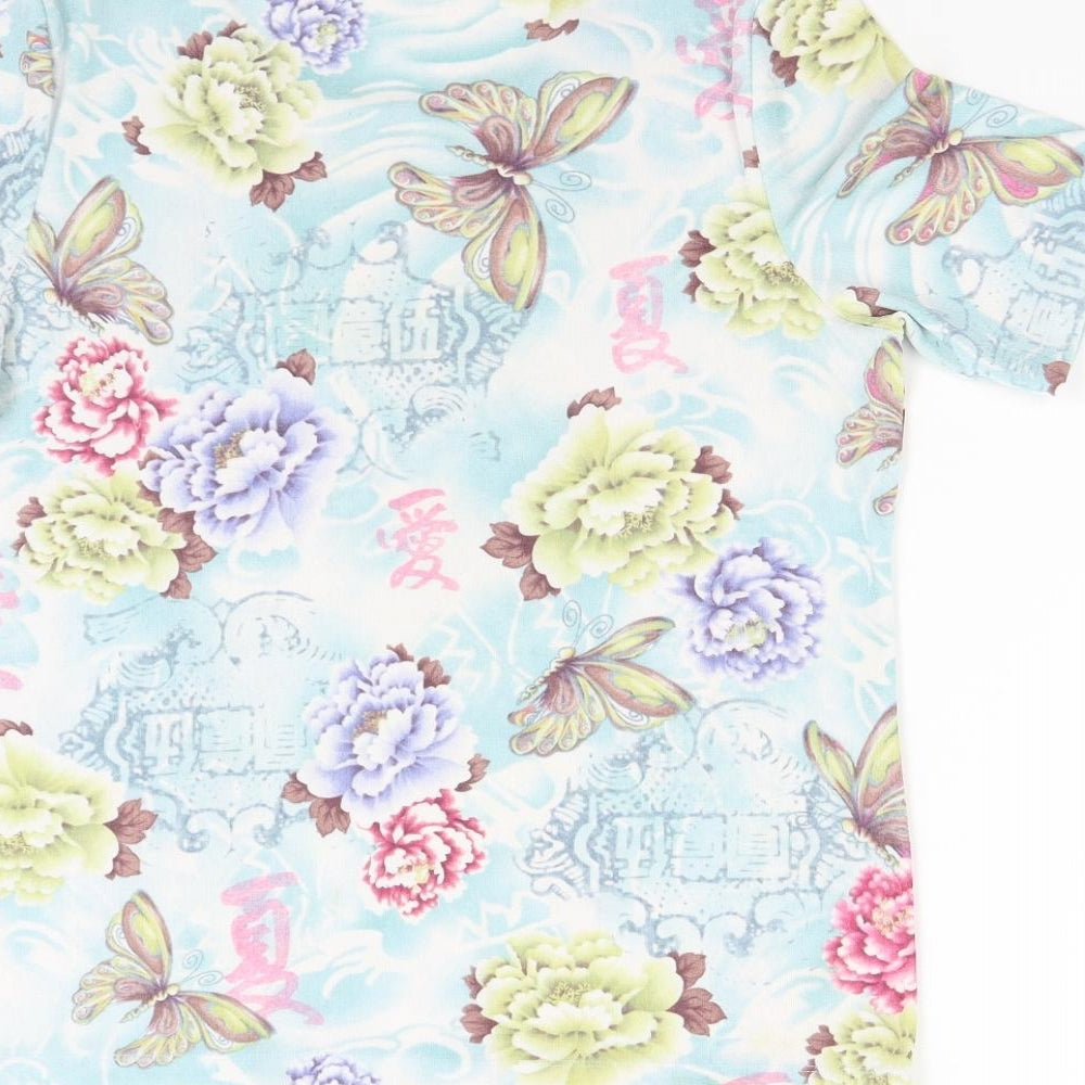 Kin & Co Womens Multicoloured Floral Basic Blouse Size L