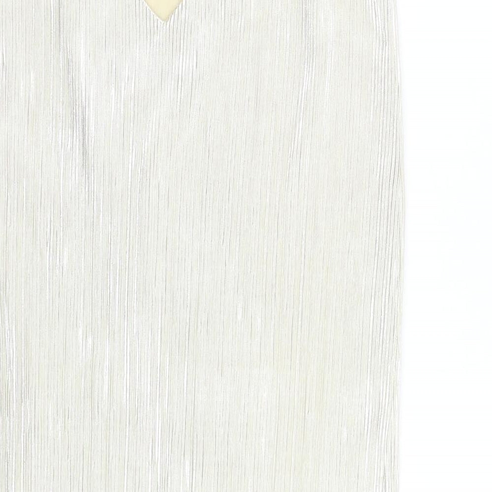 George Womens Gold Slip Dress Size 8