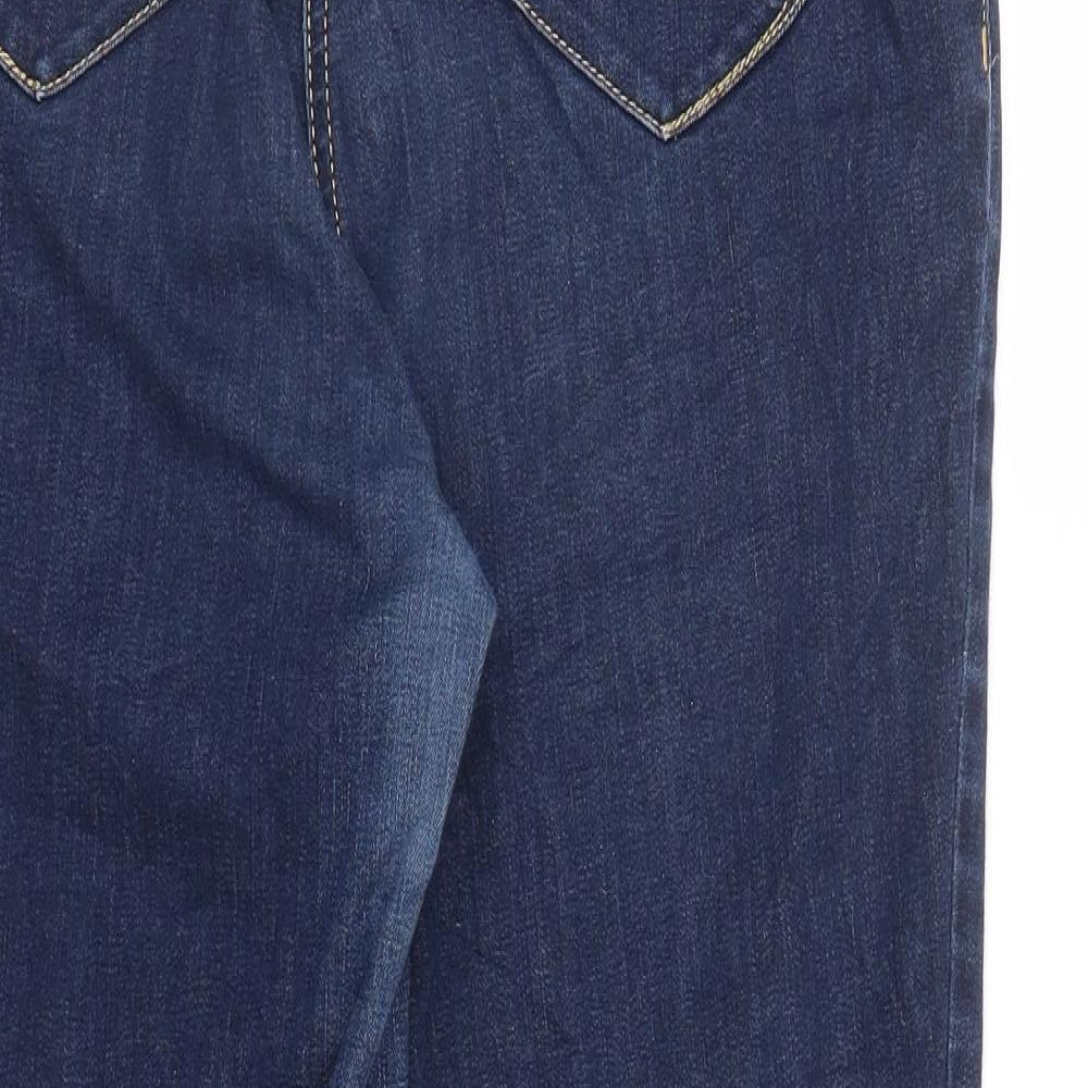 Samoon Womens Blue Denim Capri Jeans Size 32 in L25 in