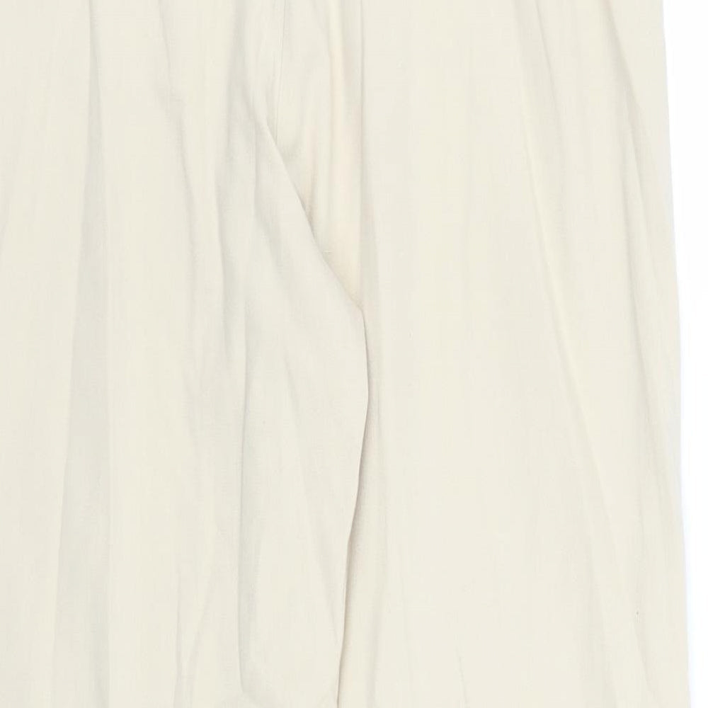 New Look Womens Beige Pedal Pusher Trousers Size 14 L27 in