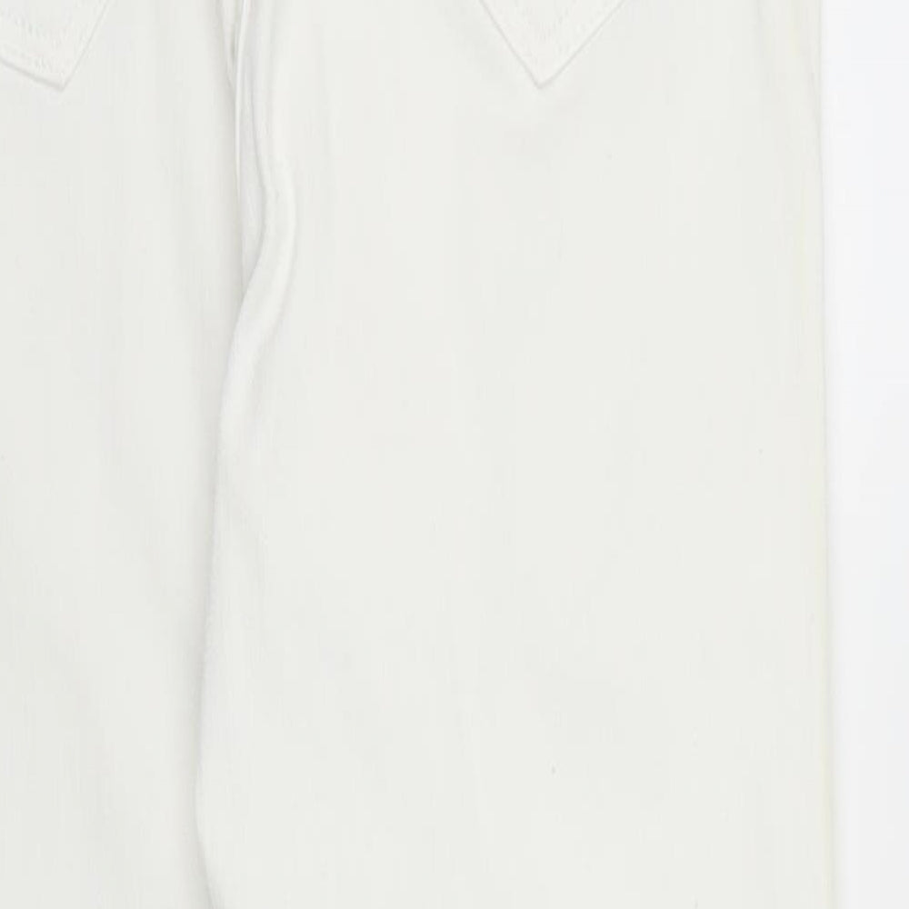 Next Womens White Denim Skinny Jeans Size 12 L27 in
