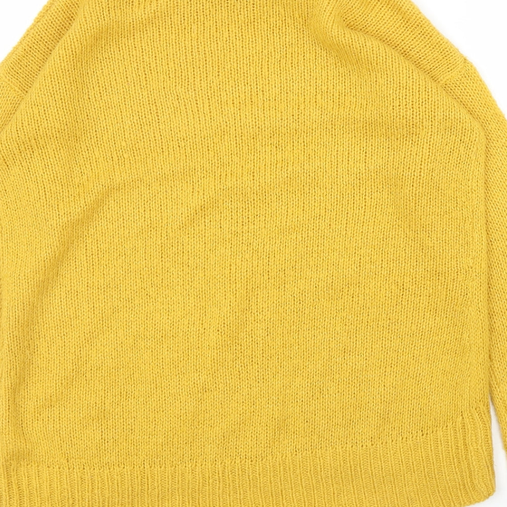 New Look Womens Yellow Pullover Jumper Size S
