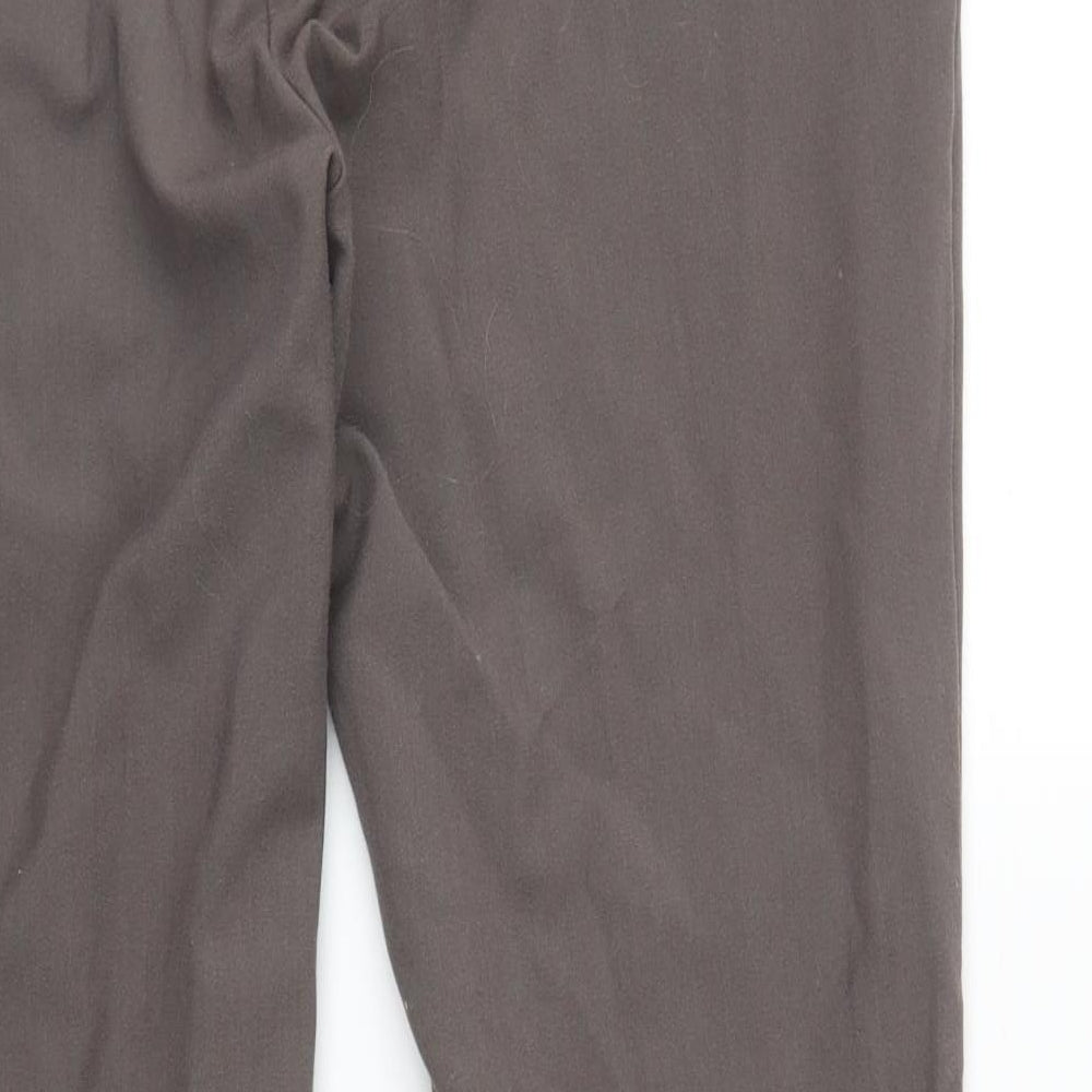 Marks & Spencer Womens Brown Trousers Size 12 L26 in