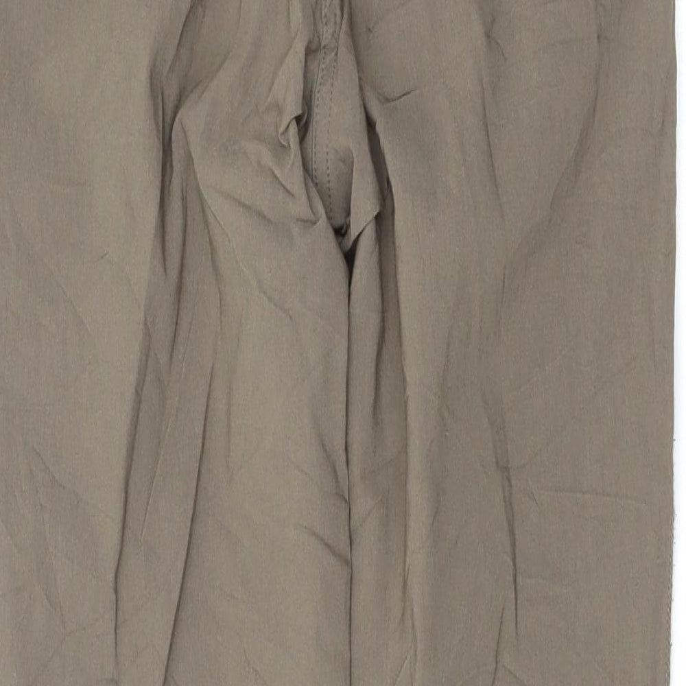 Mingel Womens Brown Trousers Size 10 L26 in