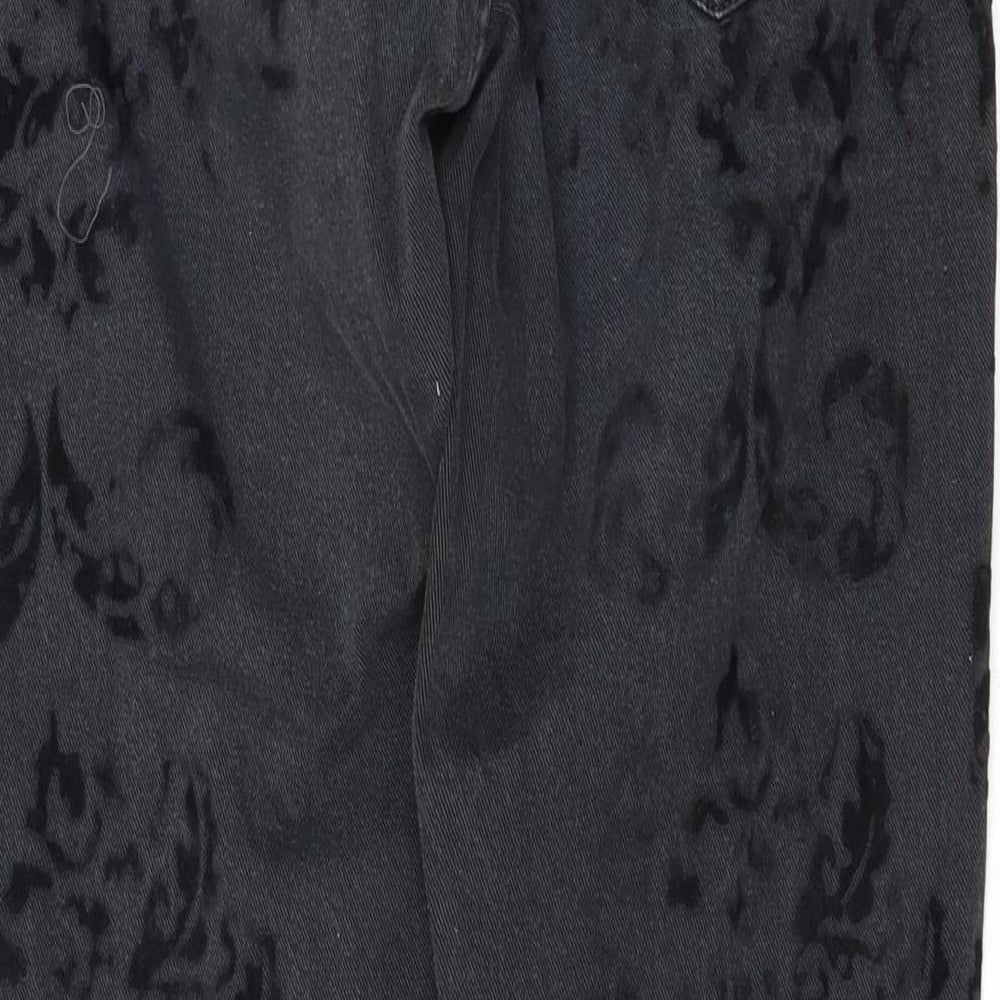 Leana Woman Womens Black Straight Jeans Size 10 L28 in