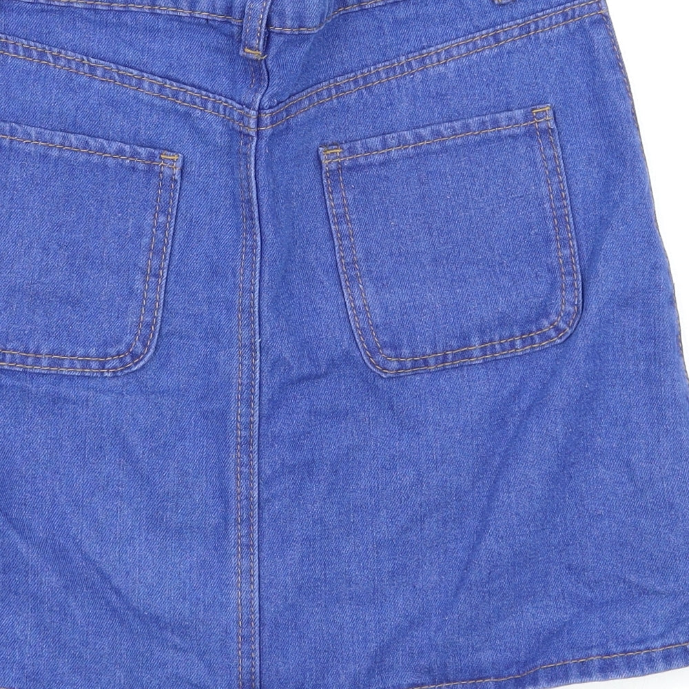 mrp Womens Blue Mini Skirt Size 8
