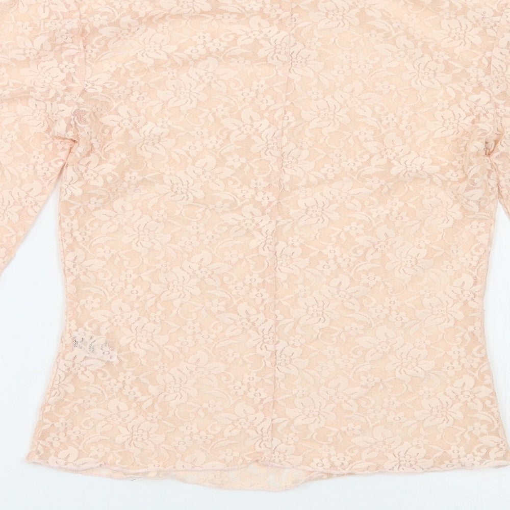 mrp Womens Pink Basic Blouse Size 8