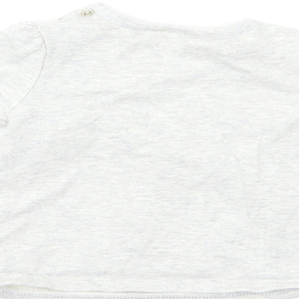 F&F Girls Grey Pullover Jumper Size 3-6 Months