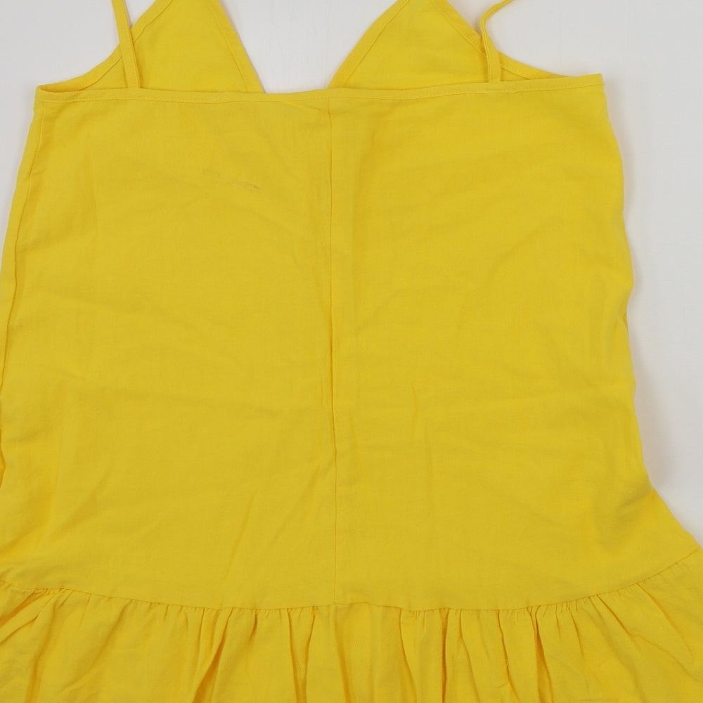 Preworn Womens Yellow Basic Blouse Size M