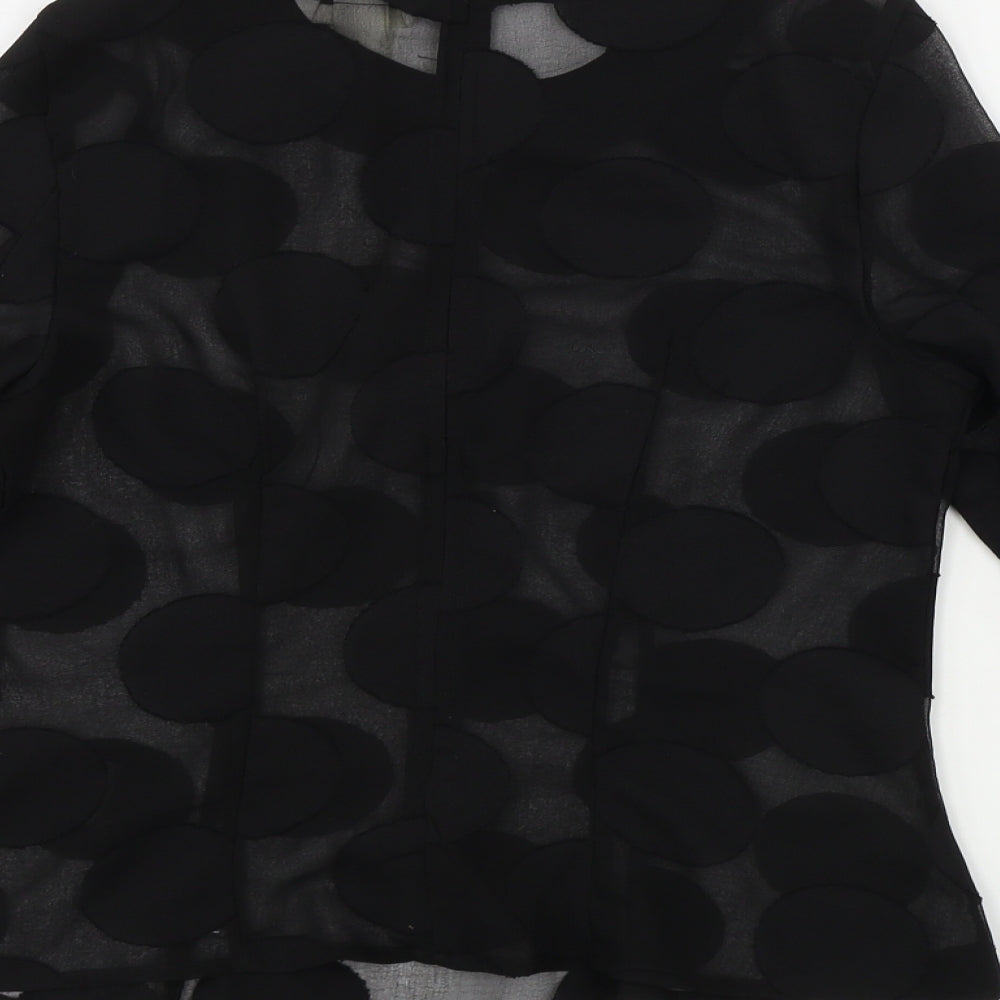 H&M Womens Black Basic Blouse Size 6