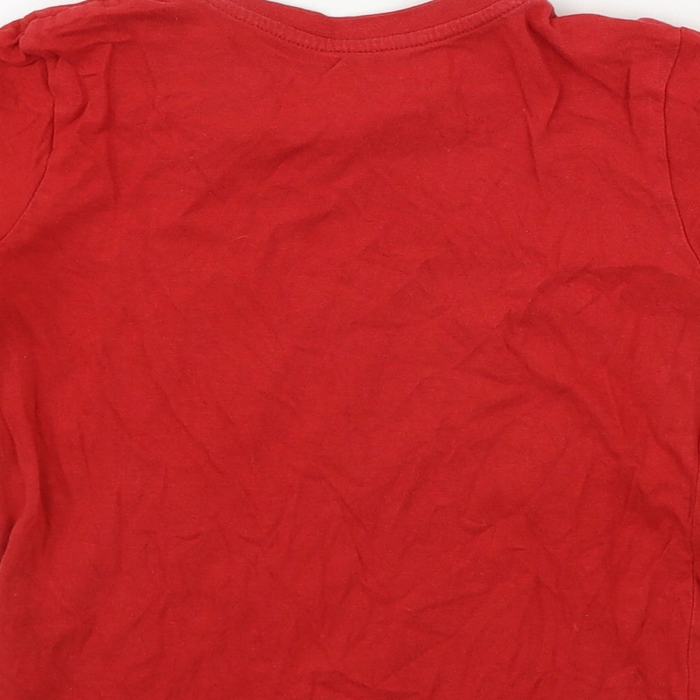 Primark Boys Red Basic T-Shirt Size 5-6 Years