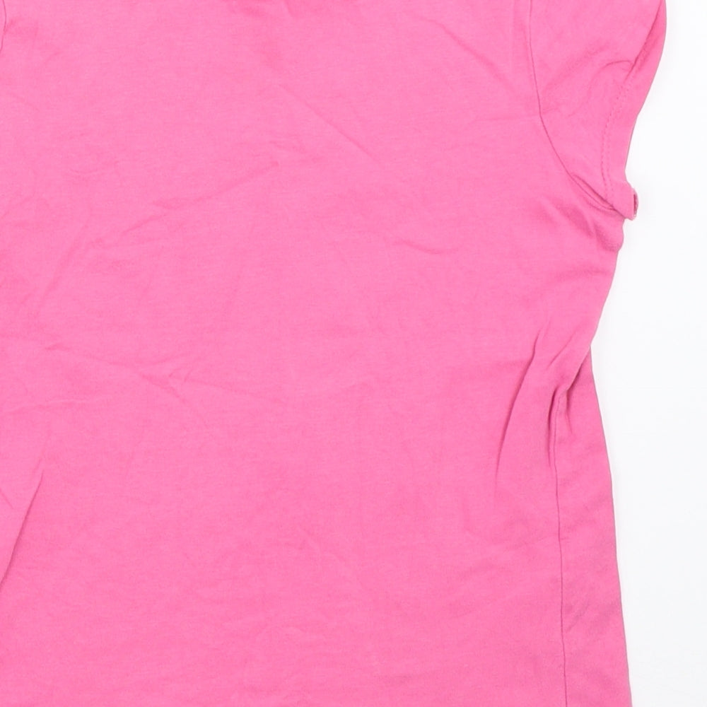 George Girls Pink Basic T-Shirt Size 8-9 Years