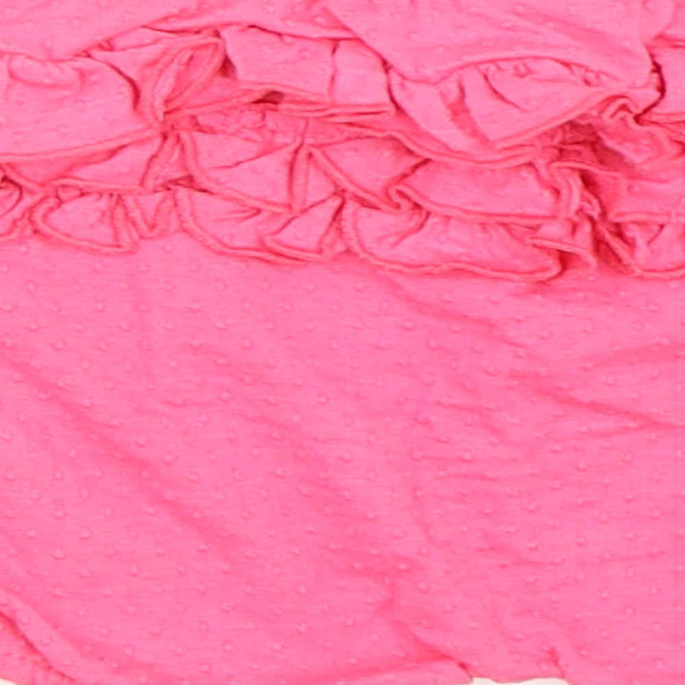 Primark Girls Pink Cropped Trousers Size 6-9 Months