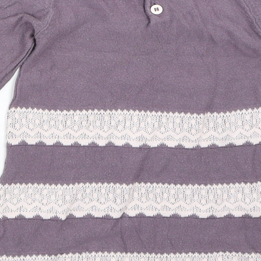 Marks & Spencer Girls Purple Jumper Dress Size 3-6 Months