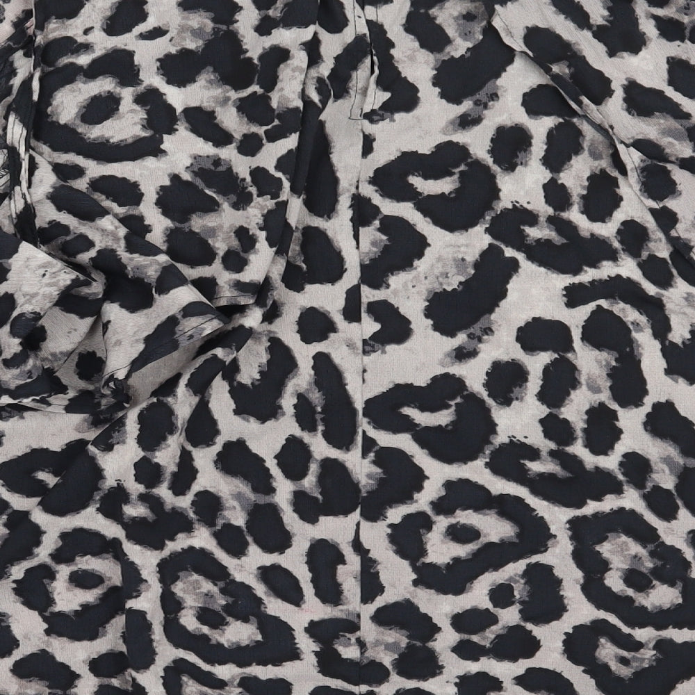 Yoins Womens Animal Print Basic Blouse Size XL