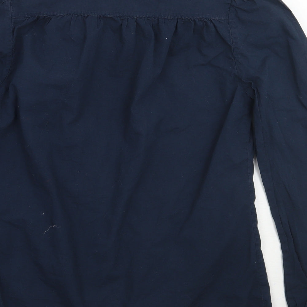 Jack Wills Womens Blue Basic Button-Up Size 8