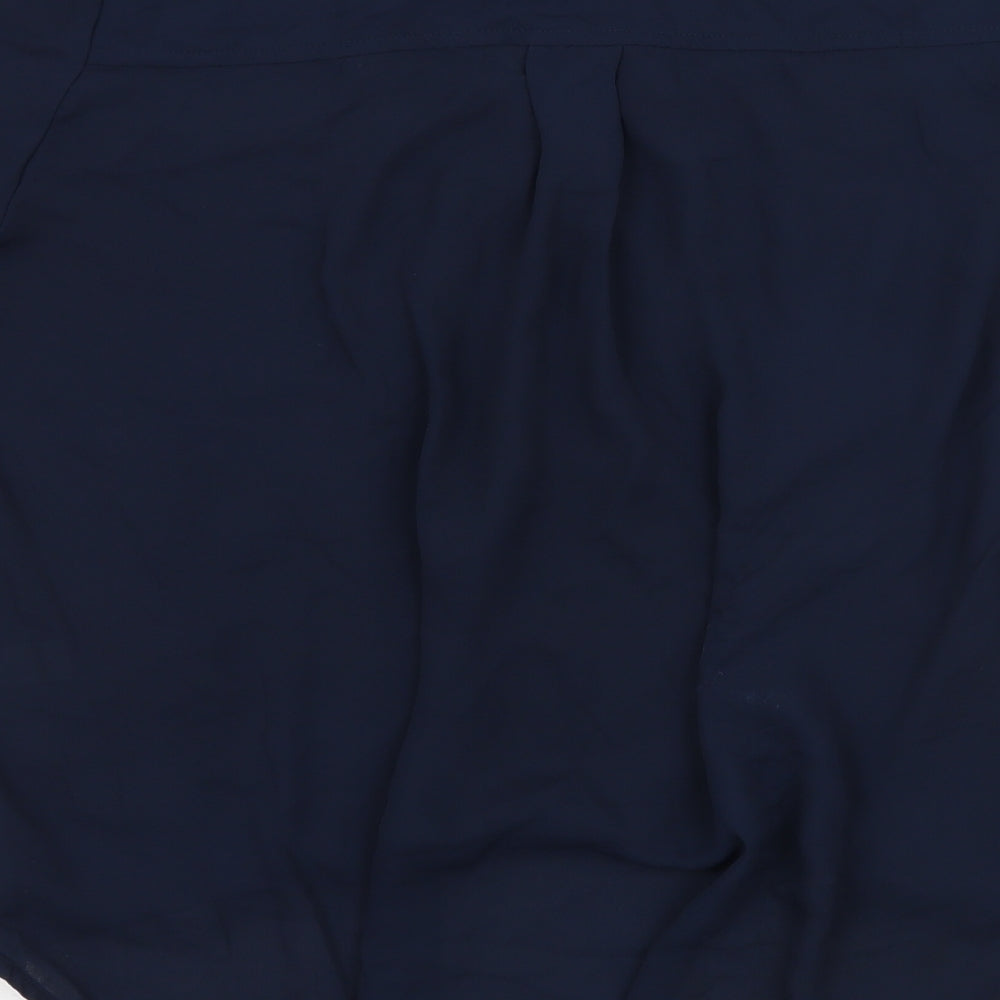 Select Womens Blue Basic Blouse Size 16
