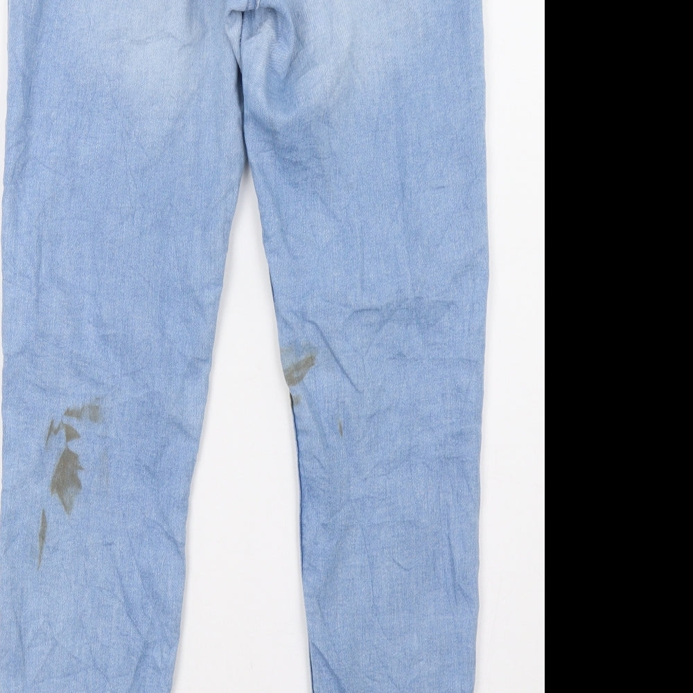 H&M Womens Blue Skinny Jeans Size 10 L31 in
