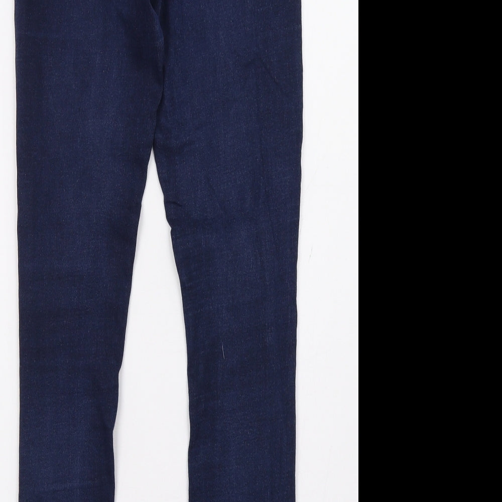 Primark Womens Blue Skinny Jeans Size 10 L30 in