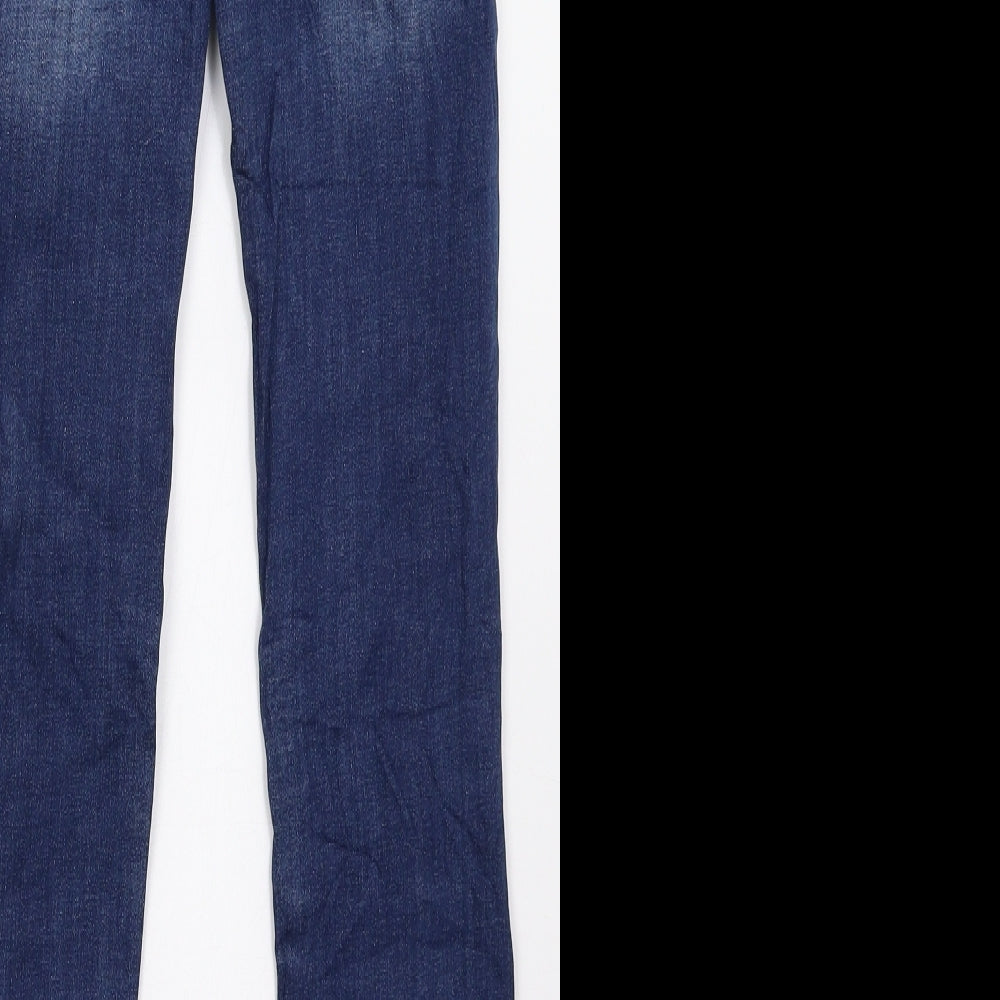 mohito Womens Blue Skinny Jeans Size 8 L30 in