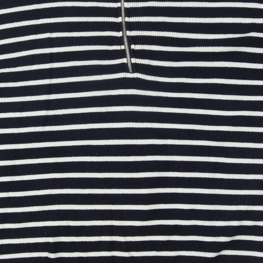 Primark Womens Blue Striped Pullover Jumper Size XL