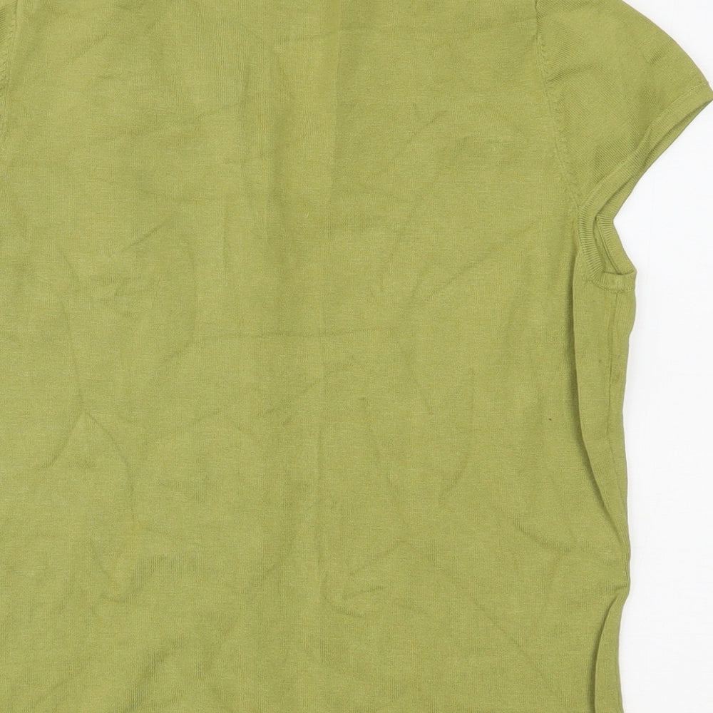 WE Womens Green Basic T-Shirt Size L