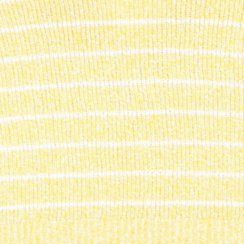 Marks & Spencer Womens Yellow Striped Pullover Jumper Size L