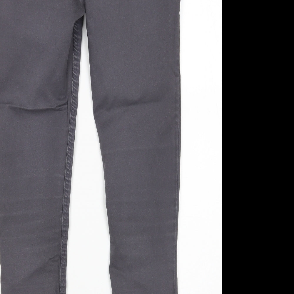 H&M Womens Grey Skinny Jeans Size 8 L28 in