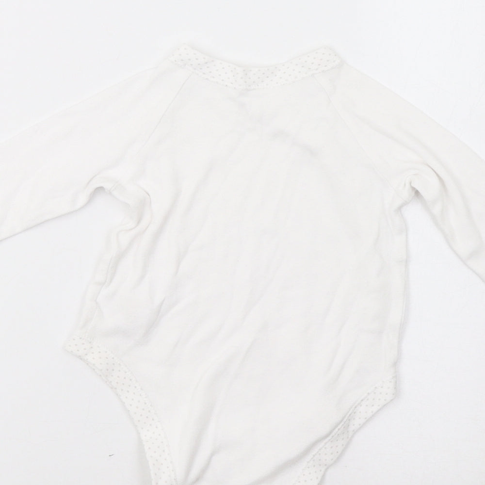 Baby Boutique Baby White Leotard One-Piece Size 9-12 Months