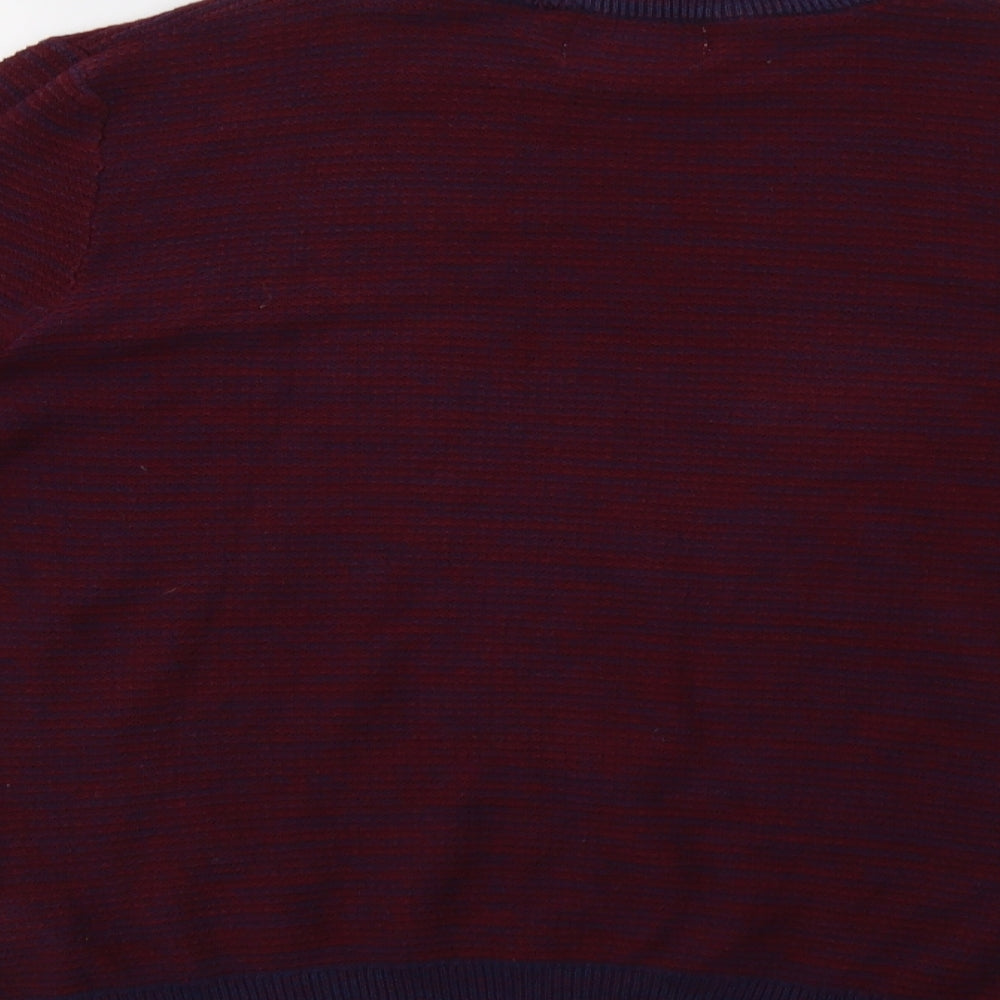 Topman Mens Red Pullover Jumper Size M